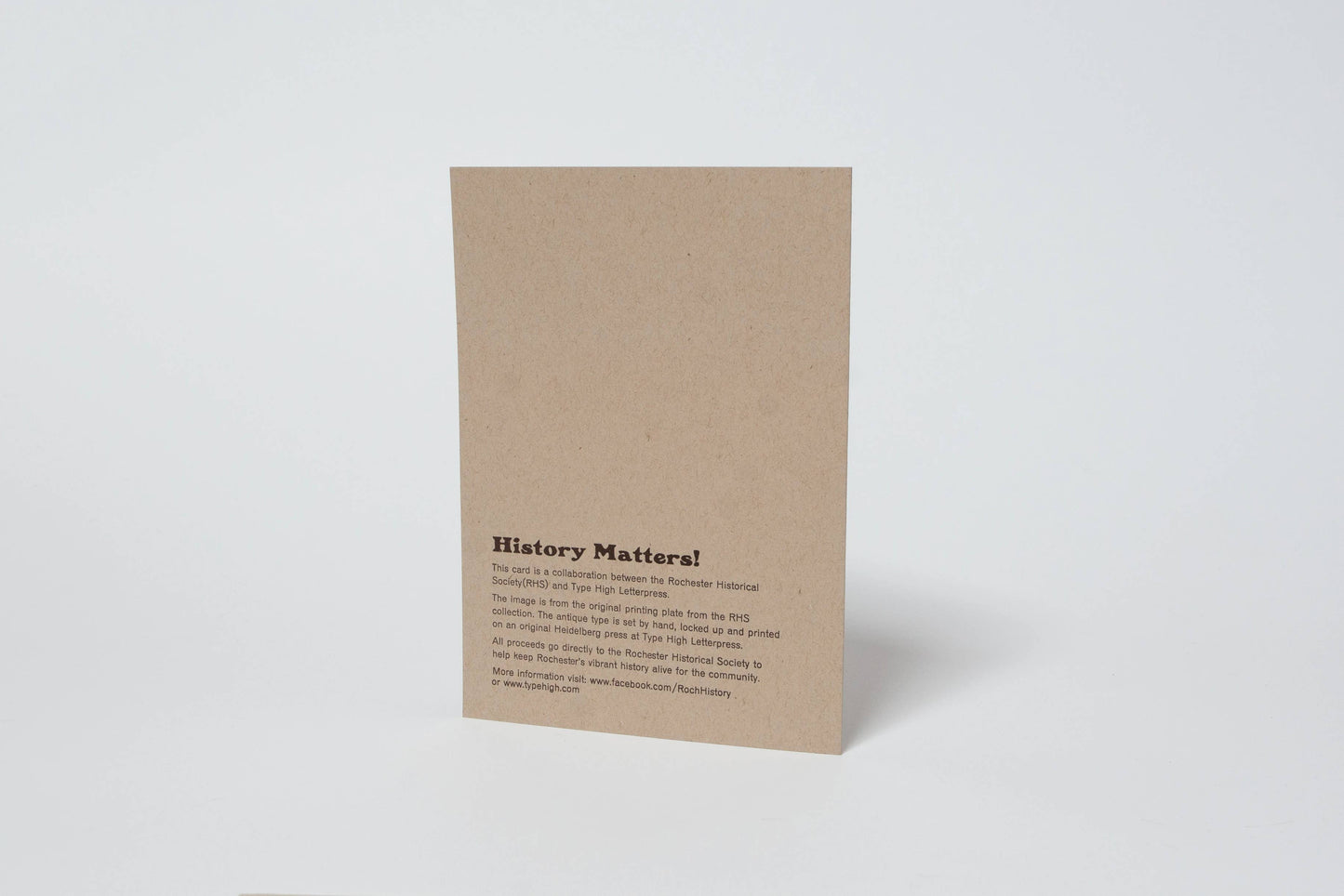 Susan B. Anthony Failure is Impossible Letterpress Card