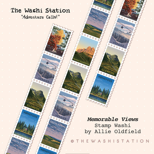 Memorable Views Stamp Washi