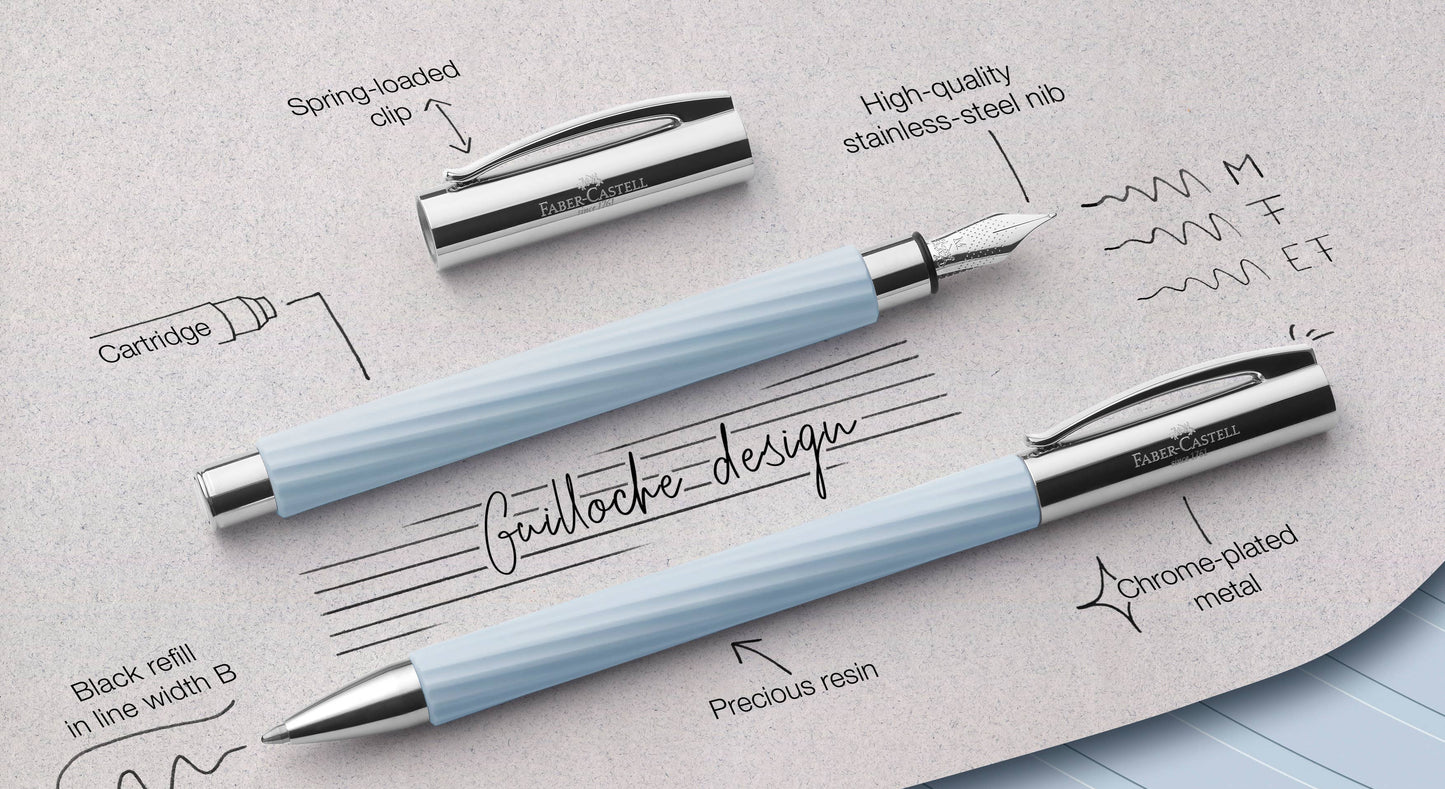Faber-Castell Ambition OpArt Ice Blue Ballpoint Pen