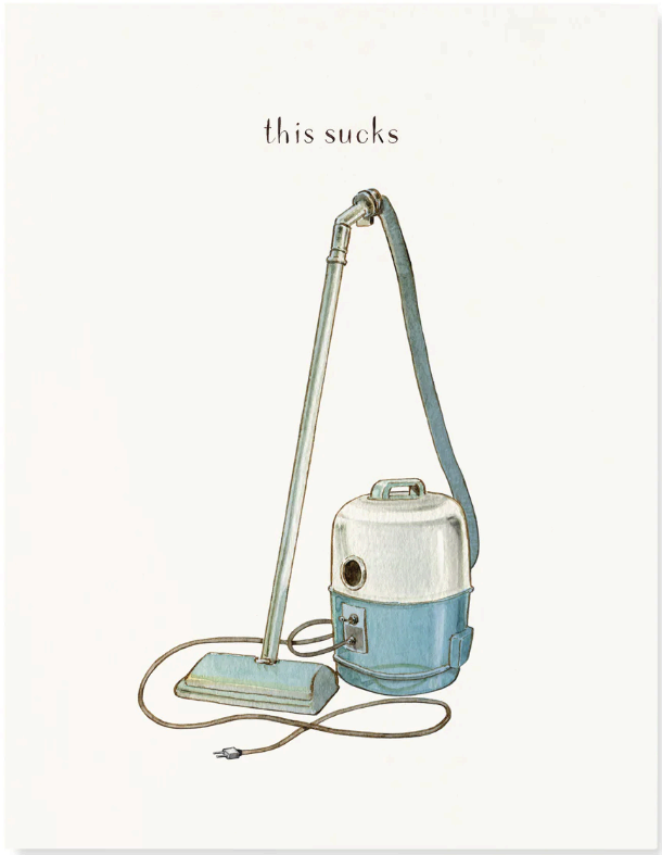 Felix Doolittle - Vacuum Blues - Greeting Card