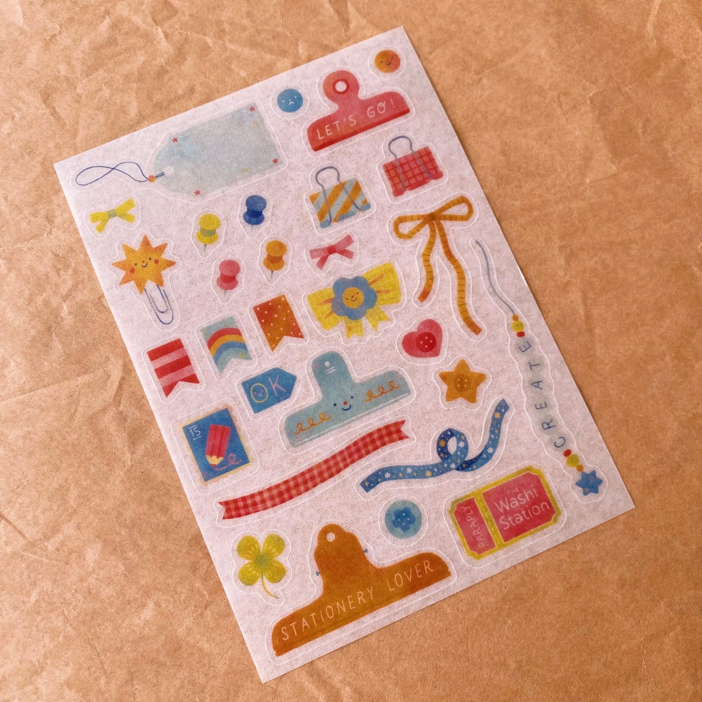 Journaling Accessories Sticker Sheet