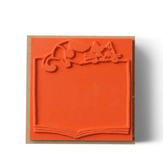Decole Cat Book Stamp