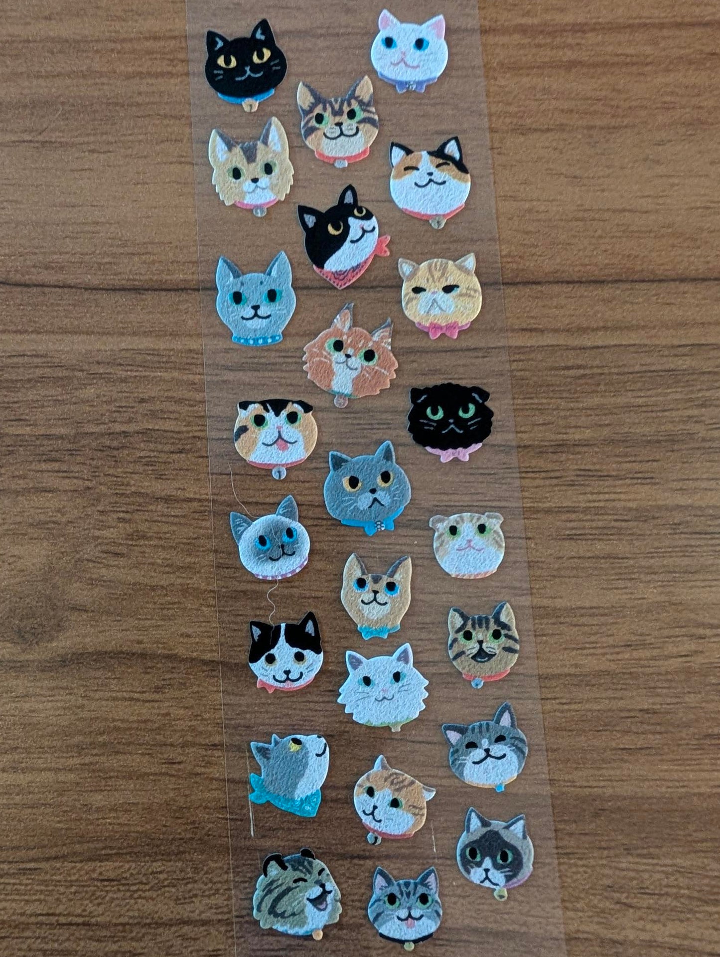 G.C. Press Smiling Cat Fuzzy Stickers