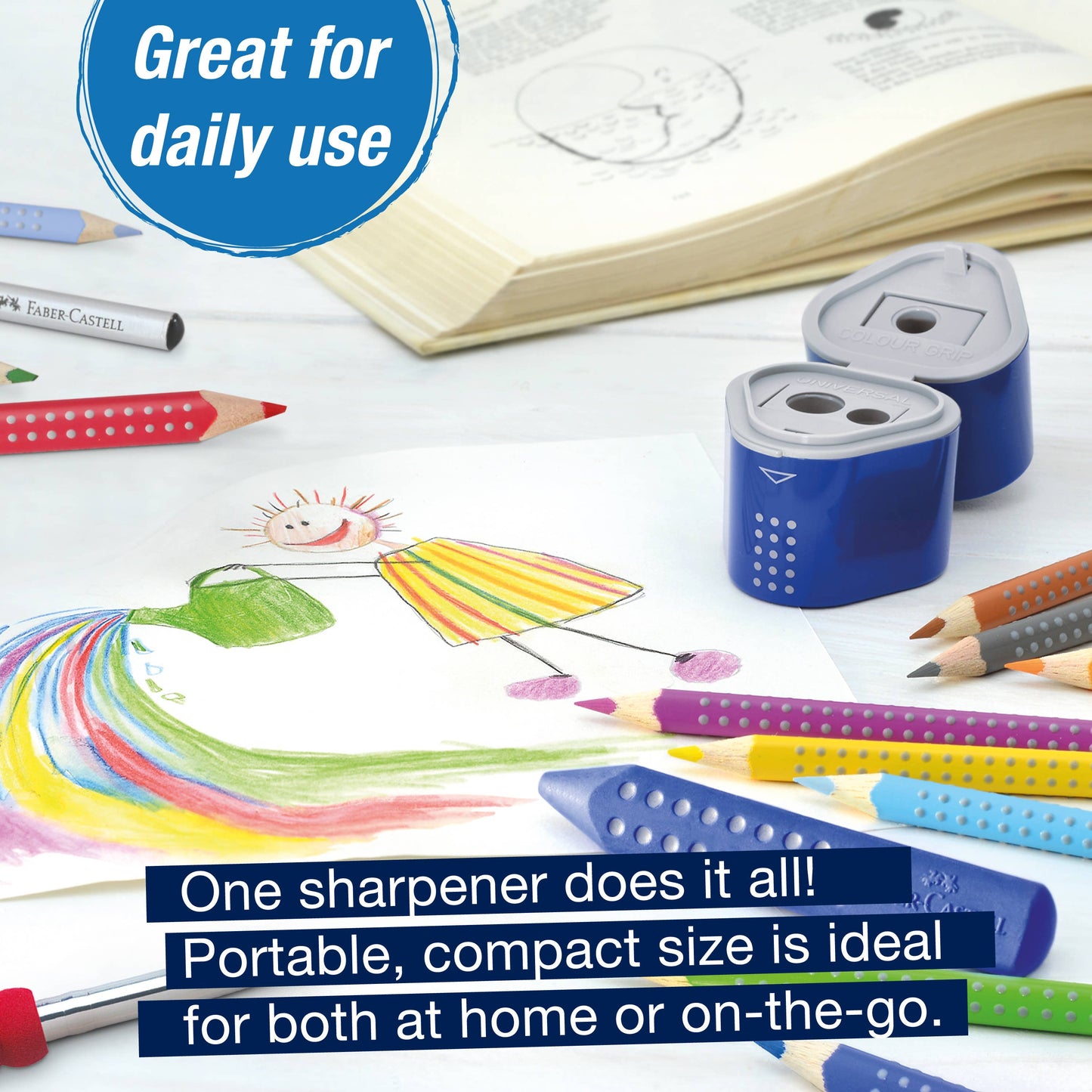 Faber-Castell Grip Trio Pencil Sharpener