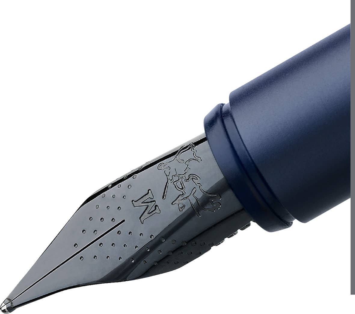 Faber-Castell NEO Slim Brushed Aluminum Dark Blue Fountain Pen