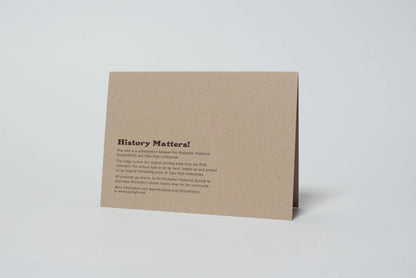 Upper Falls 1830 Rochester NY Letterpress Greeting Card