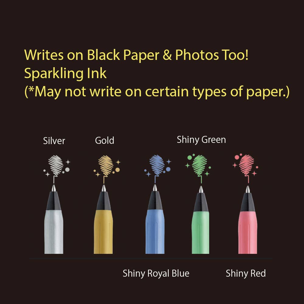 Zebra Gel Pen Sarasa Deco Shine 5-Color Set