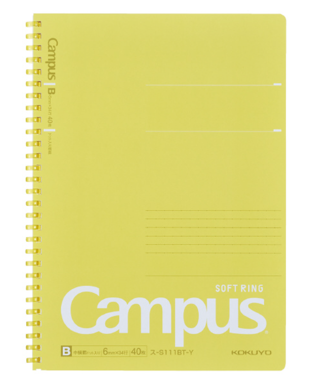 KOKUYO Campus Softring Dot-Ruled 40 Sheet Notebook