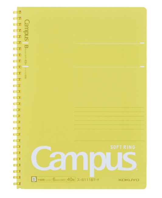 KOKUYO Campus Softring Dot-Ruled 40 Sheet Notebook