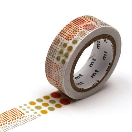 Roll of decorative tape with a pattern on a white background