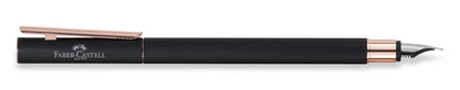 Faber-Castell NEO Slim Black Matte & Rose Gold Fountain Pen