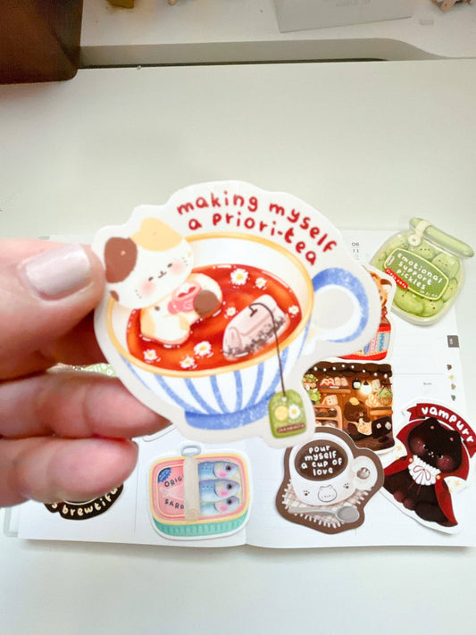 Making Myself A Priority Vinyl Sticker