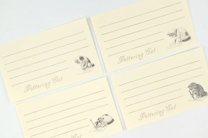 Pottering Cat Message Cards - Lettering Cat