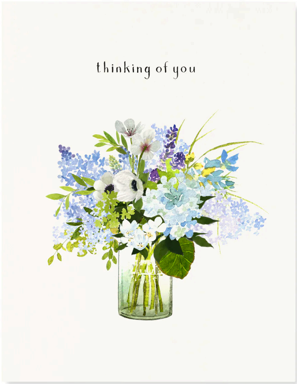Felix Doolittle - Lavender Blue - Thinking of You Greeting Card