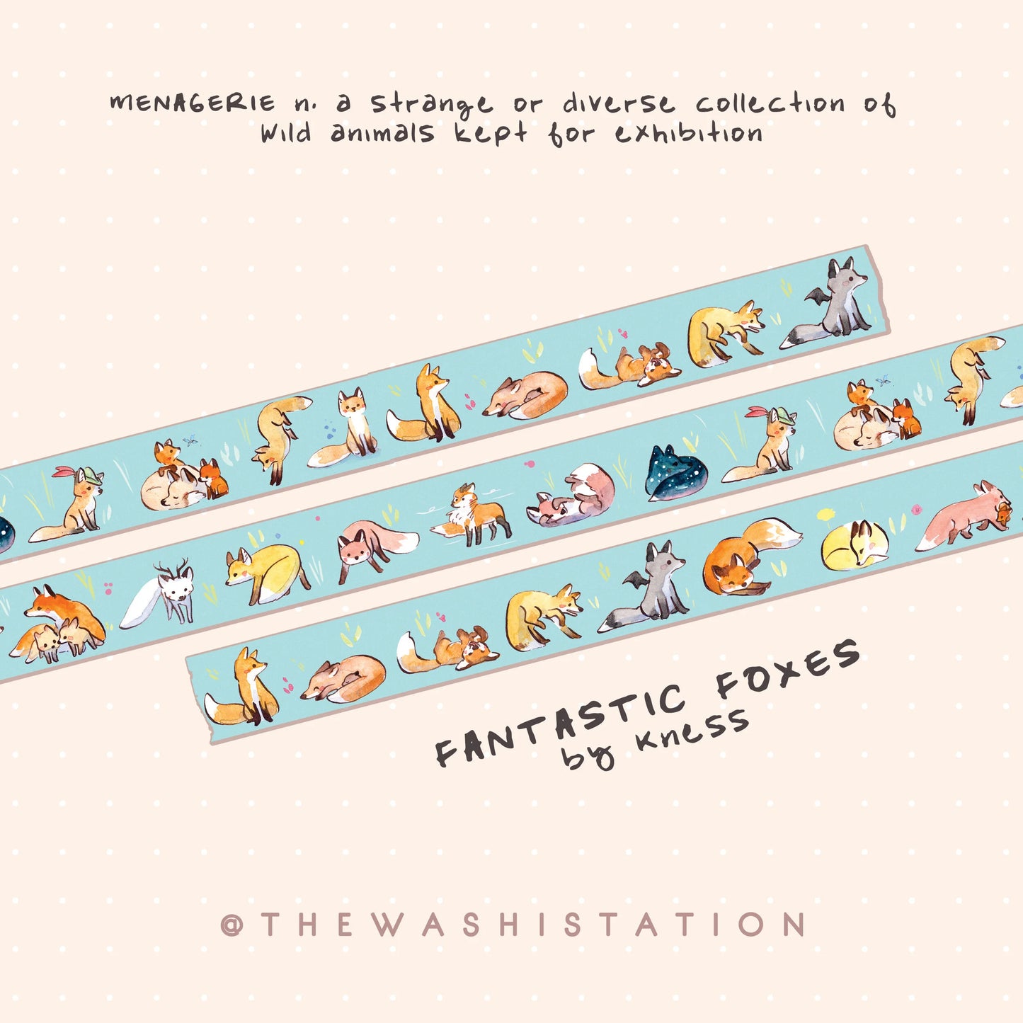 Fantastic Foxes Washi Tape