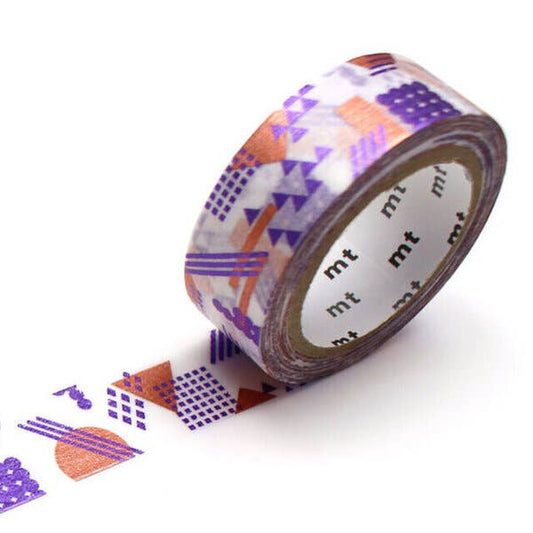 MT 'High Brightness' Overlapped Geometry Washi Tape