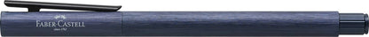 Faber-Castell NEO Slim Brushed Aluminum Dark Blue Fountain Pen