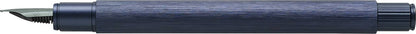 Faber-Castell NEO Slim Brushed Aluminum Dark Blue Fountain Pen