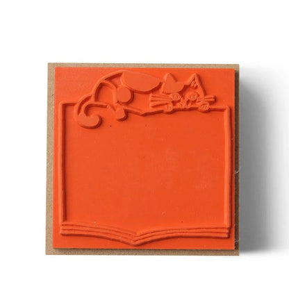 Decole Cat Book Stamp