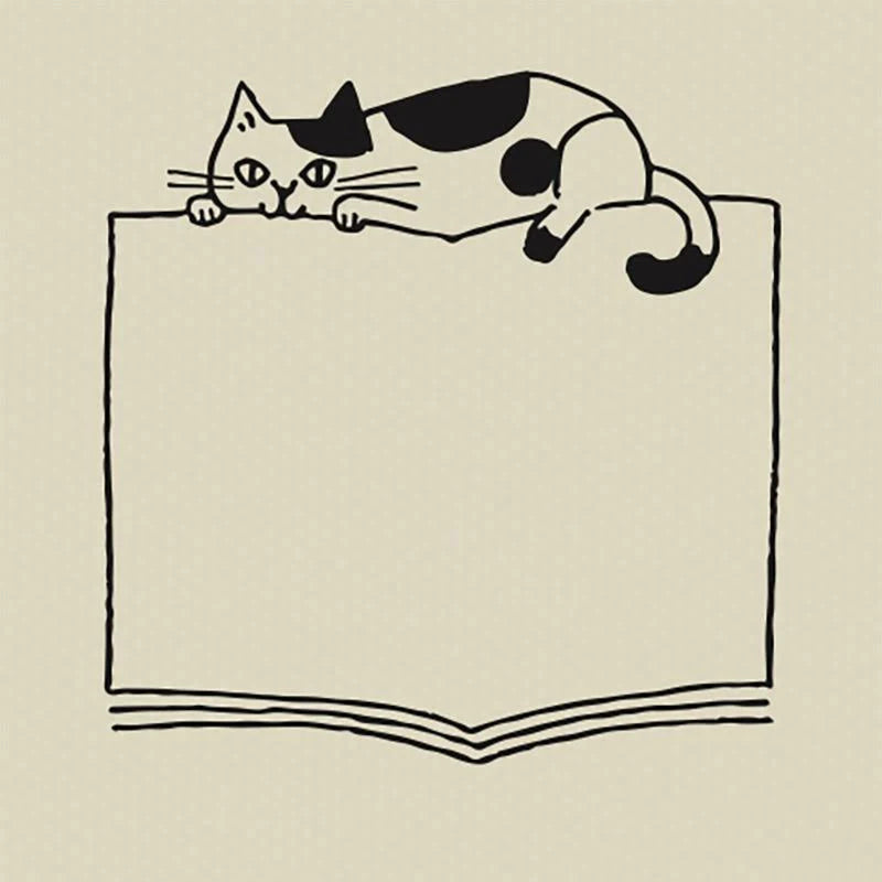 Decole Cat Book Stamp