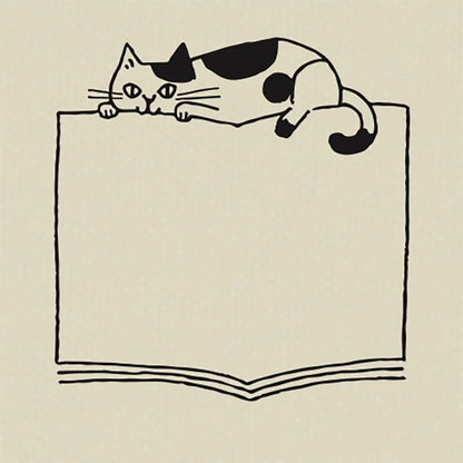 Decole Cat Book Stamp